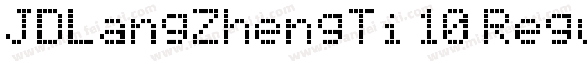 JDLangZhengTi 10 Regular字体转换